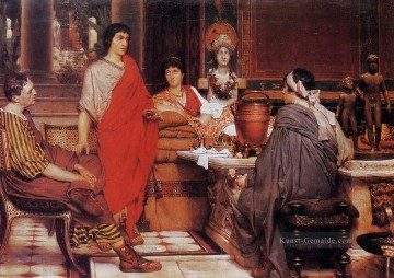  romantischer Kunst - Catullus bei Lesbias romantischer Sir Lawrence Alma Tadema